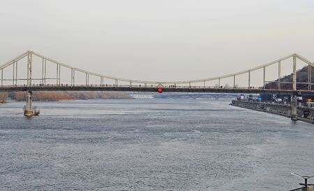 pedestrian bridge in Kiev