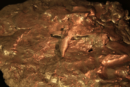 incredible landscape of molten metal, fantastic alien landscape