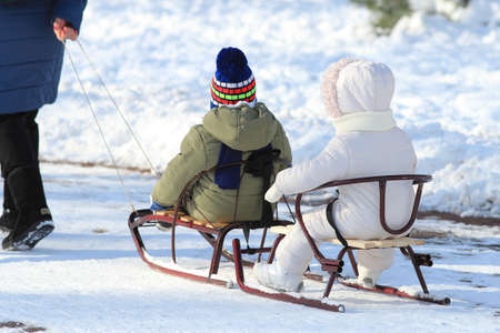 family fun in the winter park