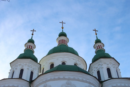 home of St. Cyril's Church in Kyivの写真素材