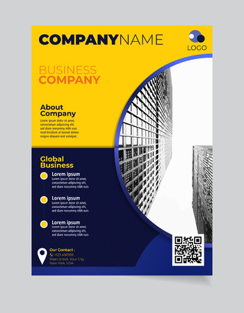Brochure Business template simple Modern Design and elegant_business brochure template 12のイラスト素材