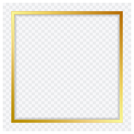 Banner vector abstract square illustrator modern color_gold shiny frameのイラスト素材