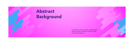 banner abstract modern design_pink magenta colorのイラスト素材