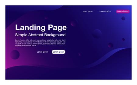 landing page simple design geometric background Dynamic shapes composition_elegant colorのイラスト素材