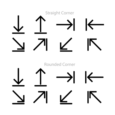 arrow pointer black web icon flat on white background vector template illustration in white background_download upload arrowのイラスト素材