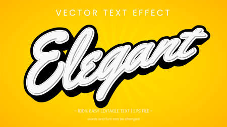 text effect with line pattern elegant wordのイラスト素材