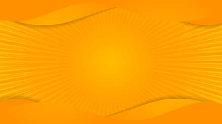 liquid shape gradient yellow orange sunburst effect designのイラスト素材