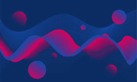 wave line shape design background