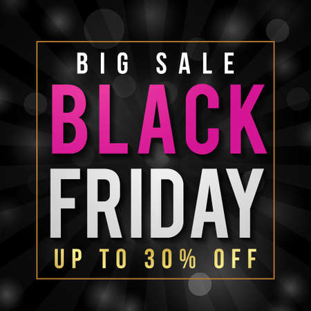 black friday big sale social banner background website promoのイラスト素材