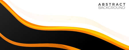 elegant abstract background line yellow colorのイラスト素材