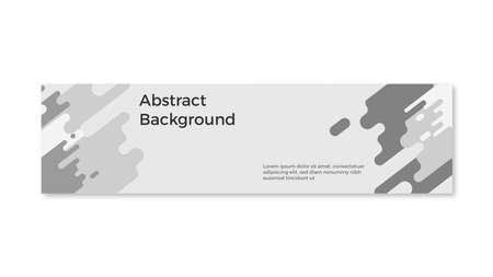 banner abstract modern design black white colorのイラスト素材