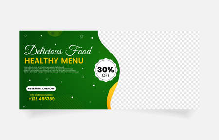 food restaurant template designのイラスト素材