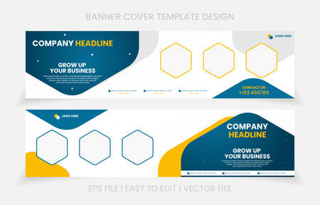 vector design cover banner company cover design websiteのイラスト素材