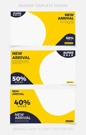 cover banner template design social mediaのイラスト素材