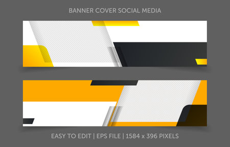 Banner Cover Template Designのイラスト素材