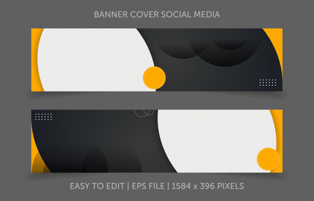 Banner Cover Template Designのイラスト素材