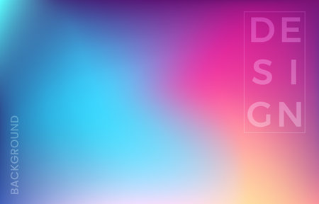 Holographic Vector Background. Glitch Hologram. Pastel neon rainbow. Ultraviolet metallic paper. Template for presentation. Cover to web design. Abstract colorful gradient.のイラスト素材