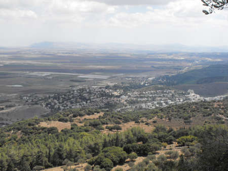A landscape taken from a high placeの写真素材