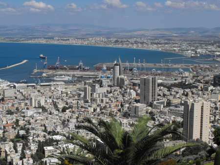 Haifa city landscapeの写真素材