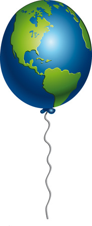 Earth balloonのイラスト素材
