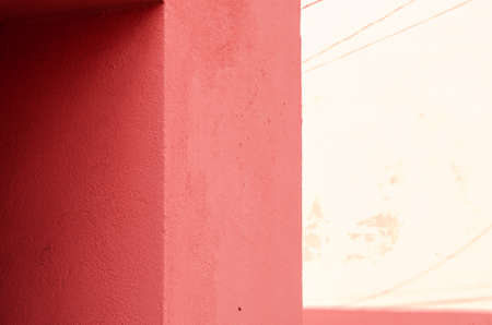 pink wall plans, on a white light background. beautiful advertising background for texts or presentations.の写真素材