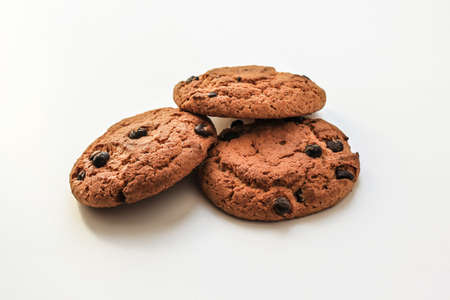 Oatmeal cookies with raisinsの写真素材