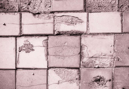 Texture of marble pink tiles, renovation in building, backgroundの写真素材