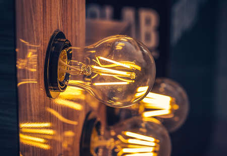 luxury edison retro lighting lampの写真素材