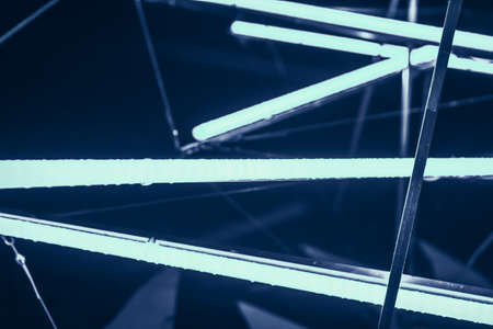 Halogen or led light lamps Neon light tubes.の写真素材