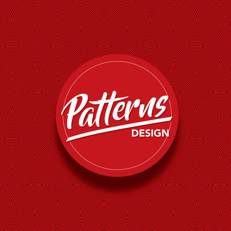 Patience Day. Vector illustration of a red background with abstract lines.のイラスト素材