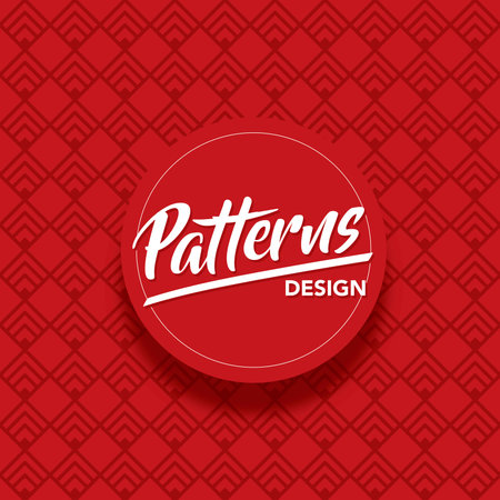 Pattrenge design template. Japanese pattern background. Vector illustrationのイラスト素材