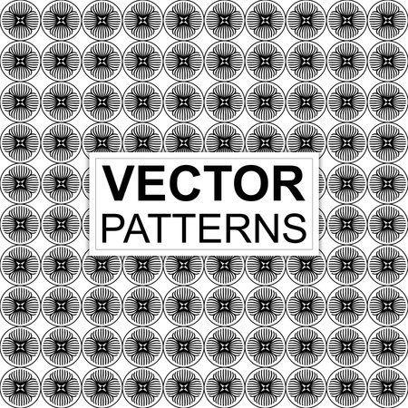 Abstract geometric black and white seamless pattern. Vector background for your designのイラスト素材