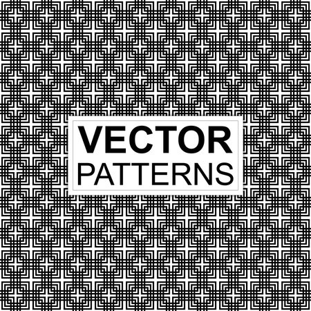 Geometric Chinese pattern background. Black and white colour. Vector illustration.のイラスト素材