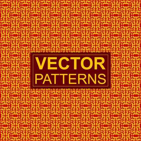 Seamless pattern with Chinese elements. Vector illustration for your designのイラスト素材