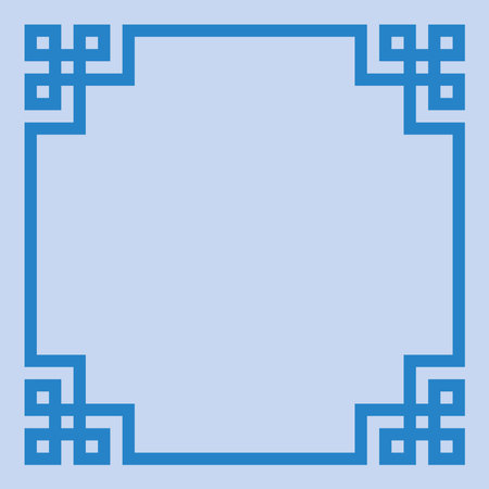 Border frame line deco vector label simple line corner signboard elementのイラスト素材
