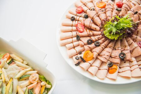 A plate of pastryの写真素材