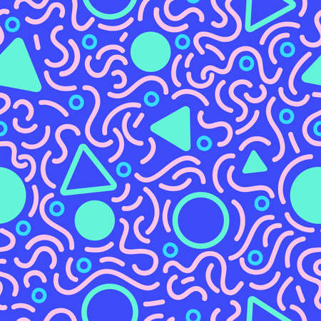 Colorful abstract seamless pattern for printing, website, fabric, cards vector illustration.のイラスト素材