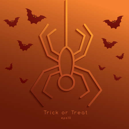 Outlined Halloween Elements : Vector Illustrationのイラスト素材