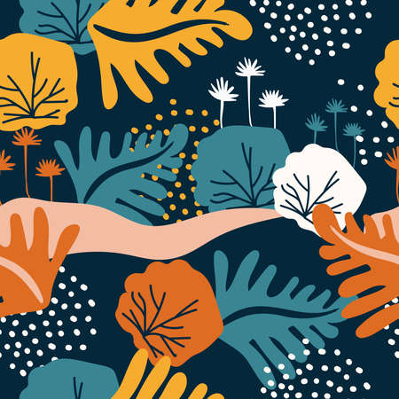 Seamless abstract pattern : Vector Illustrationのイラスト素材