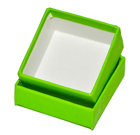 Preparing Green Present Boxの写真素材