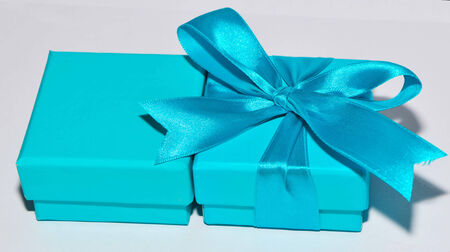 Blue Present Boxesの写真素材