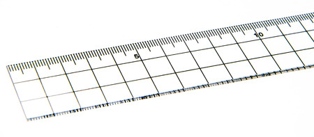 Ruler on whiteの写真素材