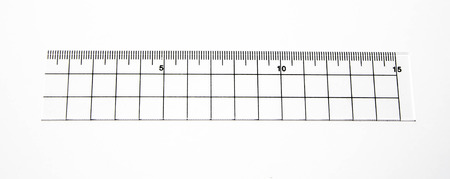 Ruler on whiteの写真素材