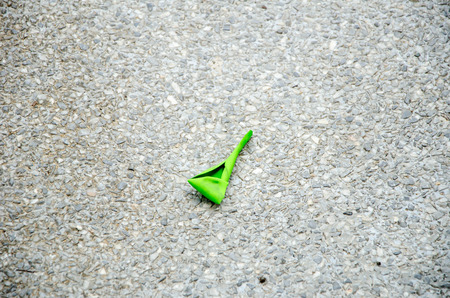 Green Balloon Debrisの写真素材