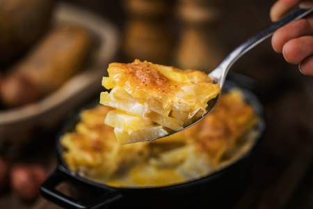 Italian style baked potato chips