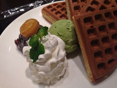 mocha waffleの素材