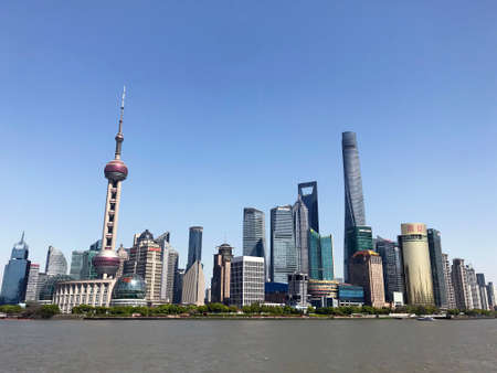 Shanghai Landmark in town dayview
