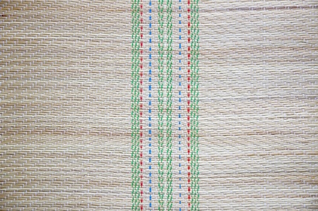 East Asia floor mat made with straw backgroundの写真素材