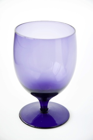 purple glass on white backgroundの写真素材