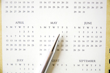 pen point to international worker dayの写真素材